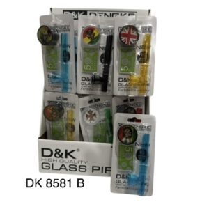 PIPA DE VIDRIO MAS PICADOR MINI DE ACRILICO EN BLISTER DK8581B
