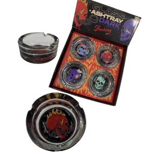 CENICERO SMOKING DARK COLECTION 4 MODELOS - VIDRIO COD 86