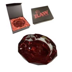 CENICERO RAW VIDRIO RUBY