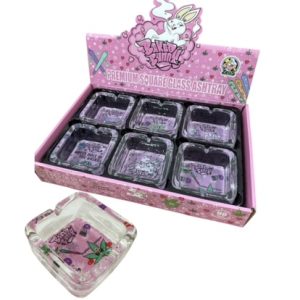 CENICERO ZEUS VIDRIO CUADRADO PINK ASH212BB